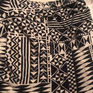 Black and White Miniskirt